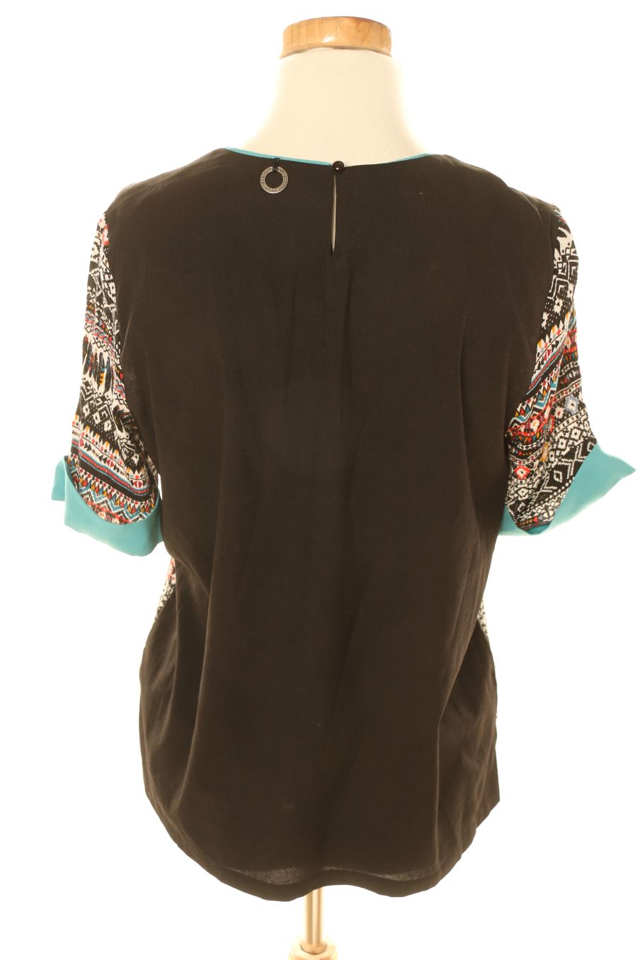 Haut Soggo En Laine Mélangée - Taille Imprimé XL/38/40 (taille Plutôt M) - Noir - Occasion Très Bon état